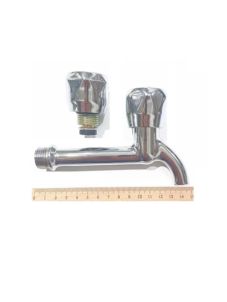 Zhltools Klasik Uzun Musluk + Musluk Kapak Takımı Hediyeli - 2