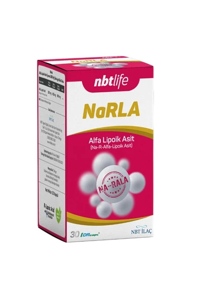 Nbt Life Narla Alfa Lipoik Asit Takviye Edici Gıda 30 Kapsül ürün görseli