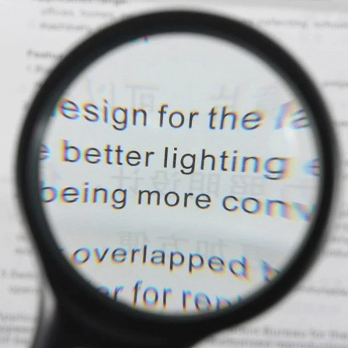 3 Led Işıklı 3x75 Mm 45x22 Mm  El Büyüteç - Resim 5