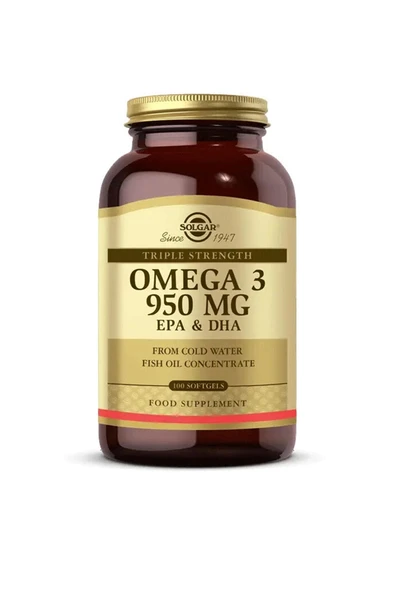 Solgar Omega 3 950 mg 50 Yumuşak Jelatinli Kapsül ürün görseli