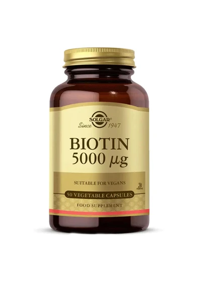 Solgar Biotin 1000 mcg 50 Kapsül ürün görseli