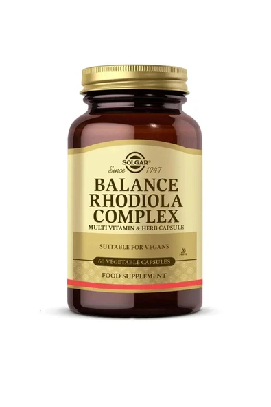 Solgar Balance Rhodiola Complex 60 Kapsül