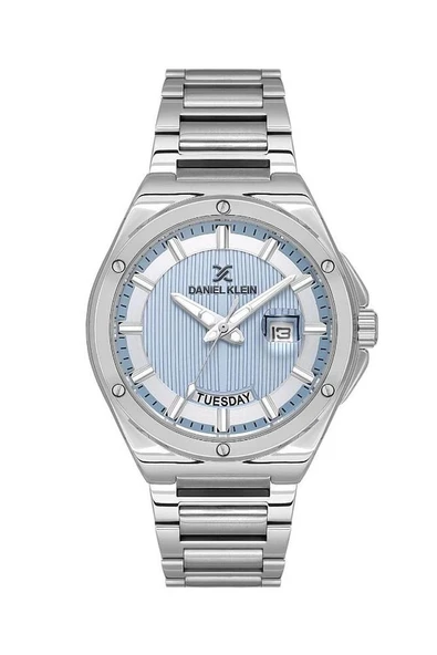 Dke.1.10787-5 Çelik Kaplama 3 Atm Suya Dayanıklı Takvim Göstergeli Metalik Renk Erkek K