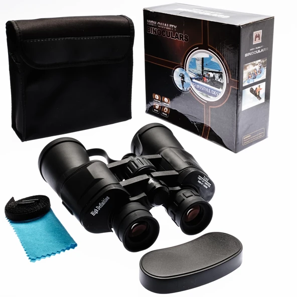 High Defination 7x50 Geniş Ön Mercek Profesyonel El Dürbünü 1000m/56m ürün görseli 1