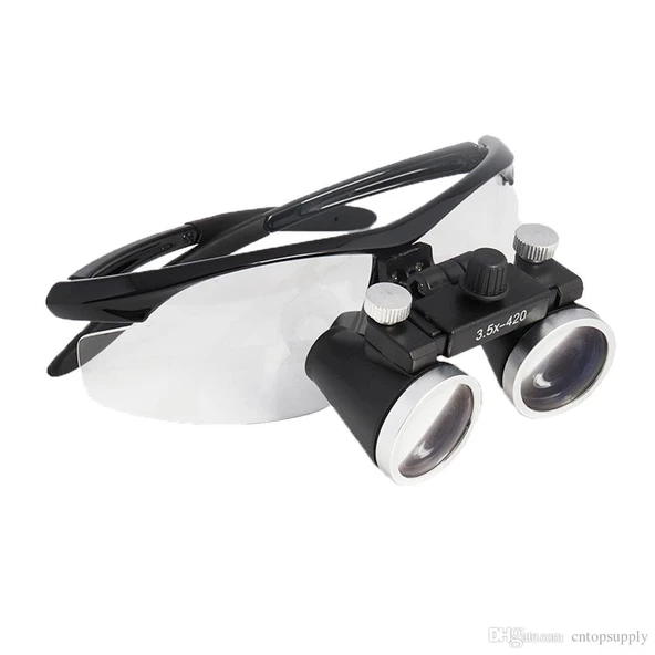 3.5x420mm  Diş Cerrahi Gözlük Lens Büyüteç,taşıma Çantalı - Resim 3
