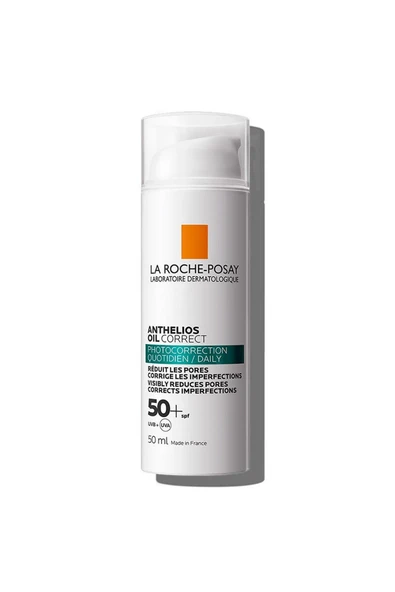 La Roche Posay Anthelios Oil Correct Yağlı ve Düzensiz Ciltler için Yüz Güneş Kremi 50 ml