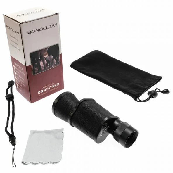 Baigish 10x40 Metal Deri Kaplamalı Rus Modeli Monoküler Dürbün ürün görseli 1