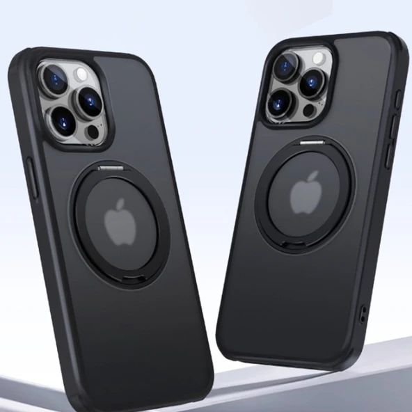 İphone 16 Pro Max Arcadia Standlı Magsafe Şarj Özellikli Anti Shock Darbeye Dayanıklı Kapak - 3