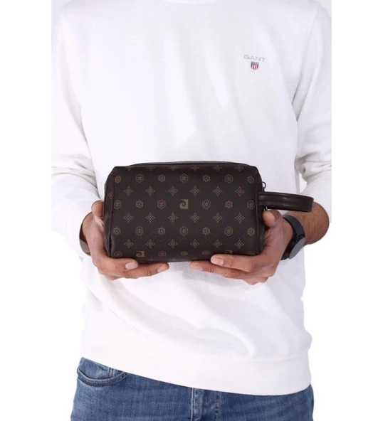 Pierre Cardin Erkek El Portföy Çantası Clutch Kahverengi 01PC002001-MO-KH - 5