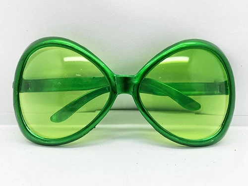 Yeşilçam Temalı Parti Gözlüğü Yeşil Renk 7x16 Cm ürün görseli