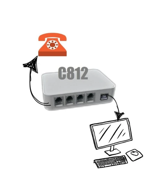 Caller Id Cıd812 2 Hat Akınsoft,vega Şefim Uyumlu Ana Dağıtıcıdan - 4