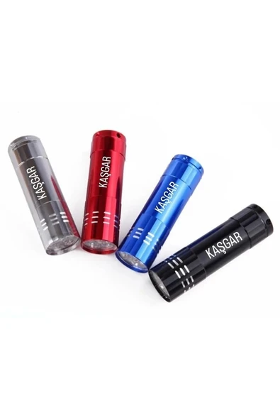 Süper Parlak 9 Ledli Metal Mini El Feneri ürün görseli 1