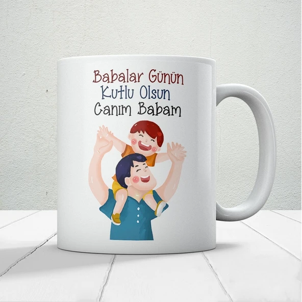 Canım Babam Baskılı Babalar Günü Kupa Bardak Kahve Kupa Bardak-2