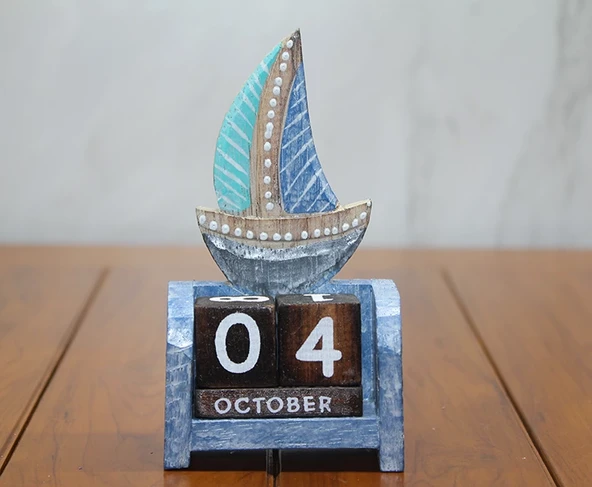 Ahşap Yelken Takvim Polos-20 ürün görseli 1