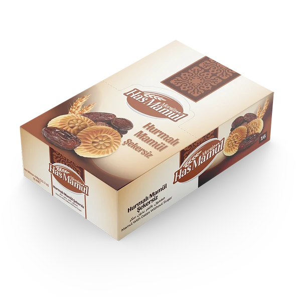 Has Mamül Şekersiz Hurmalı Kurabiye - Resim 3