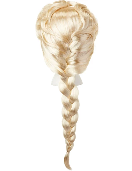 Platin Altın Dore Renk Karlar Ülkesi Elsa Frozen Peruğu Çocuk Boy ürün görseli 1