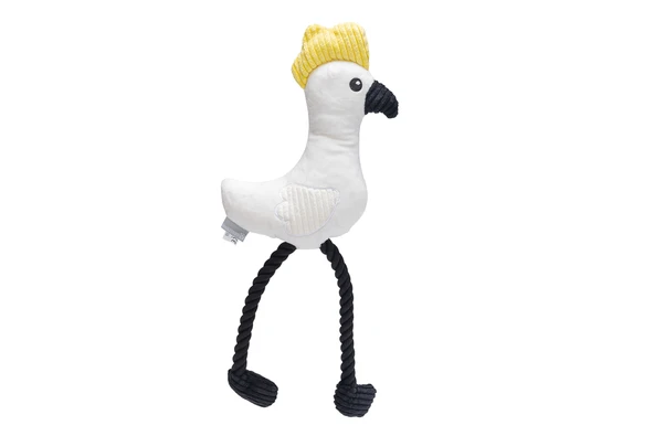 Beeztees Köpek Oyuncağı, Sesli, Papağan, Peluş, Beyaz, 42x19,5x6cm ürün görseli