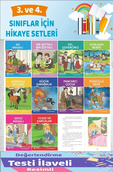 3.ve 4.Sınıflar İçin Hikaye Seti (10 Kitap) ürün görseli 1