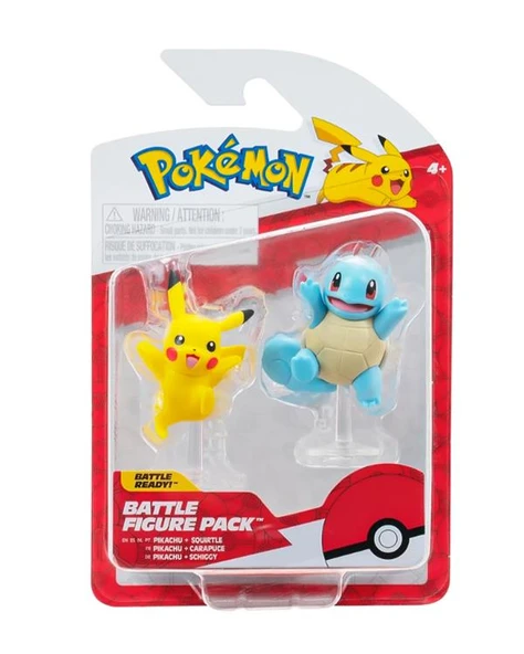 Pokemon Battle Figür Pikachu ve Squirtle PKW3279