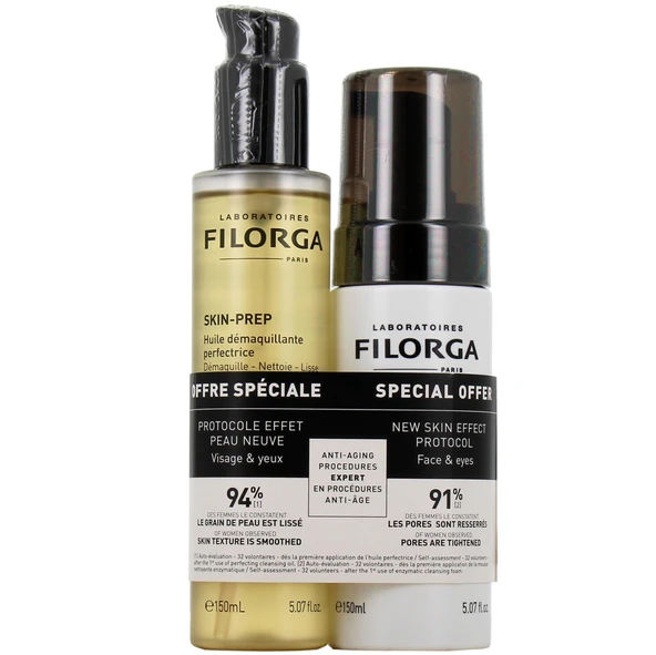 Filorga Skin-Prep Cleansing Oil 150 ml ve Cleansing Foam 150ml Duo