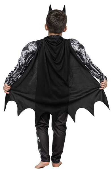 GEZEN AY Batman Kaslı Kostüm - Batman Kaslı Erkek Çocuk Kostümü - 3