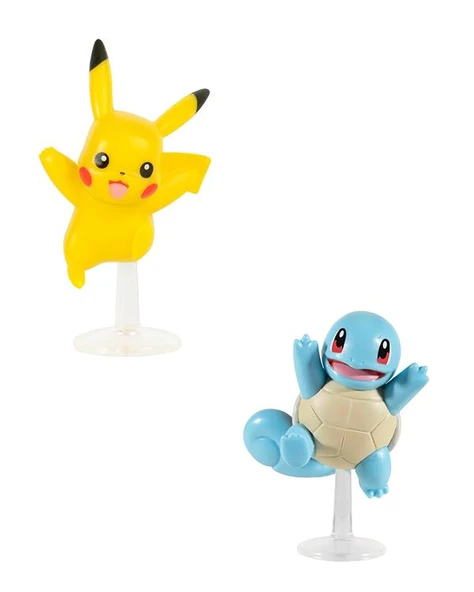 Pokemon Battle Figür Pikachu ve Squirtle PKW3279 - 2