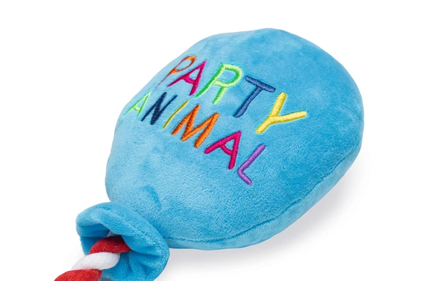 Beeztees Köpek Oyuncağı, Parti Balonu, Peluş, Mavi, 39x13x7,5cm - Resim 9