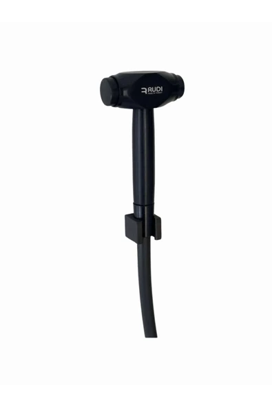 Siyah Şattaf Taharetmatik Wc Musluk Seti Pvc Hortumlu Mafsallı - 4