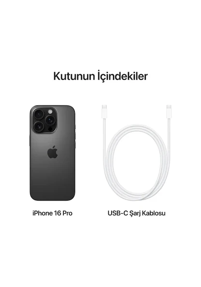 Apple iPhone 16 Pro 128 GB Siyah Titanyum (Apple Türkiye Garantili) - 8