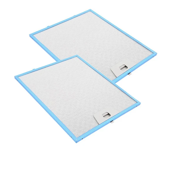 Davlumbaz Filtresi 253x300 Aspiratör Tel Filtre 2'li  Ön Kısım Tek Tırnak, Arka Kısım Tırnaksız ürün görseli 1