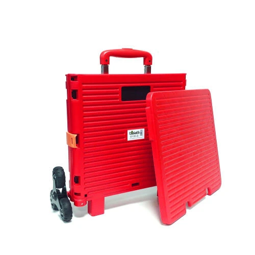 Balatlı Katlanabilir Portatif Merdiven Çıkabilen Market ve Pazar Taşıma Arabası - 2