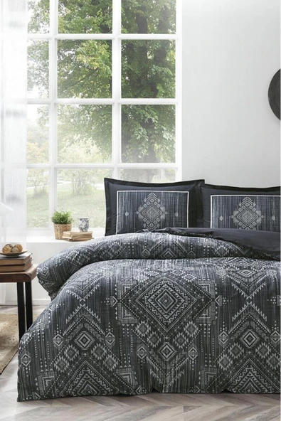 Özdilek Çift Kişilik Ranforce Nevresim Takımı Boucle Gri ürün görseli