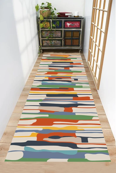 Dijital Baskı Salon Halısı, Renkli Halı, Koridor Halısı, Kaymaz Halı, Balkon Halısı, Yolluk, Kaymaz, - Resim 5