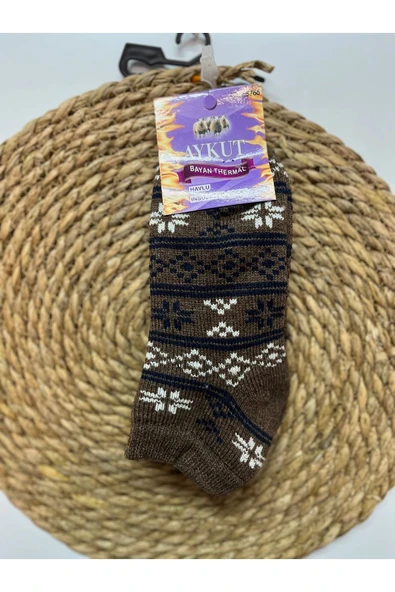 ÇETİK YÜN TERMAL AKRİLİK NOSTALJİK ÇORAP