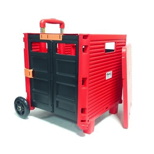 Balatlı Katlanabilir Portatif Market ve Pazar Taşıma Arabası By06 - 3