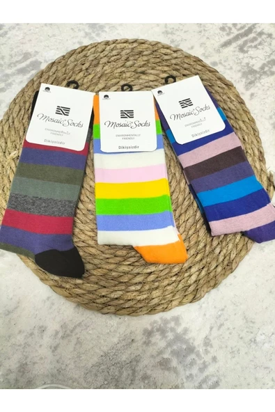 3 Adet Happy Socks Dikişsiz Kokulu Environmentally Friendly Üstün Kalite Soket Çorap