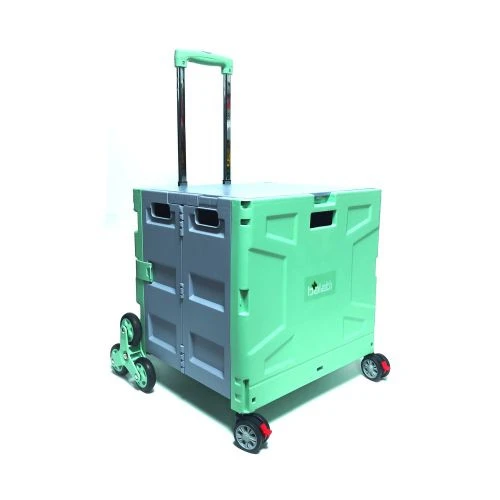 Balatlı Katlanabilir Portatif Merdiven Çıkabilen Market ve Pazar Taşıma Arabası - 2