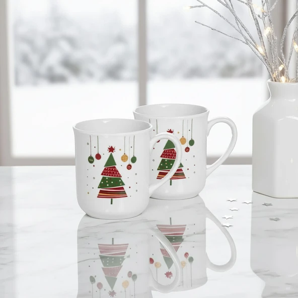 GÜRAL PORSELEN Enternasyonel 2 Kişilik Mug Bardak  6265 - Resim 4