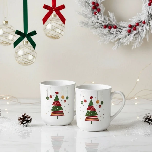 GÜRAL PORSELEN Enternasyonel 2 Kişilik Mug Bardak  6265 - Resim 3