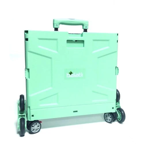 Balatlı Katlanabilir Portatif Merdiven Çıkabilen Market ve Pazar Taşıma Arabası - 5