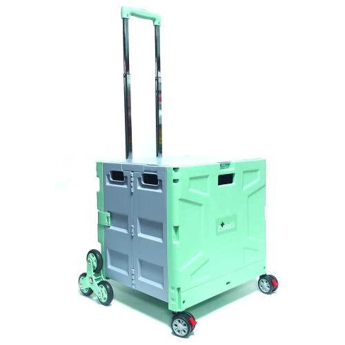 Balatlı Katlanabilir Portatif Merdiven Çıkabilen Market ve Pazar Taşıma Arabası