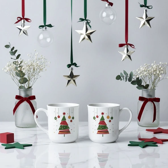 GÜRAL PORSELEN Enternasyonel 2 Kişilik Mug Bardak  6265 - Resim 6