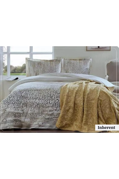 Çift Kişilik Ranforce Nevresim Takımı Trendy Batt.Krem Inherent ürün görseli 1