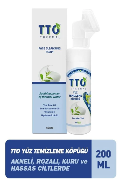 TTO Yüz Temizleme Köpüğü 200 Ml (çay Ağacı Yağı / Tea Tree Oıl)