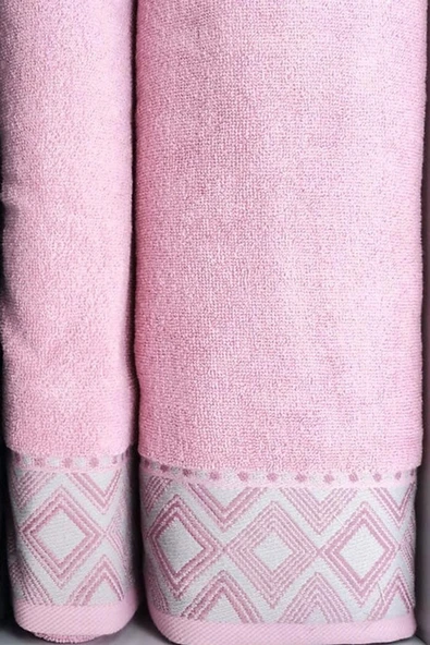 Snazzy Best Set (Hamam Takımı) Antrasit-Pembe - 3