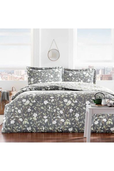 Yeni Sezon Pamuk Saten Nevresim Takımı Melia Lastiksiz 200 Cm X 220 Cm ürün görseli 1