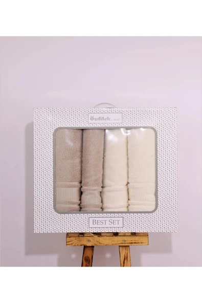 Colourist Best Set Hamam Takımı - Bej-krem