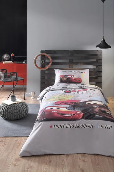 Özdilek Cars On The Road Tek Kişilik Disney Lisanslı Çocuk Nevresim, Tek Parça