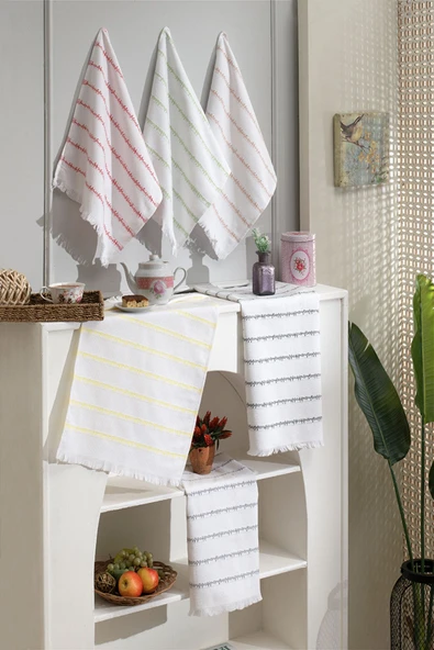 6'lI Mutfak Kurulama Bezi, Desenli Mutfak Havlusu, 40X60 Cm Leke Tutmaz, Koku Yapmaz, Mutfak Bezi, ürün görseli 1