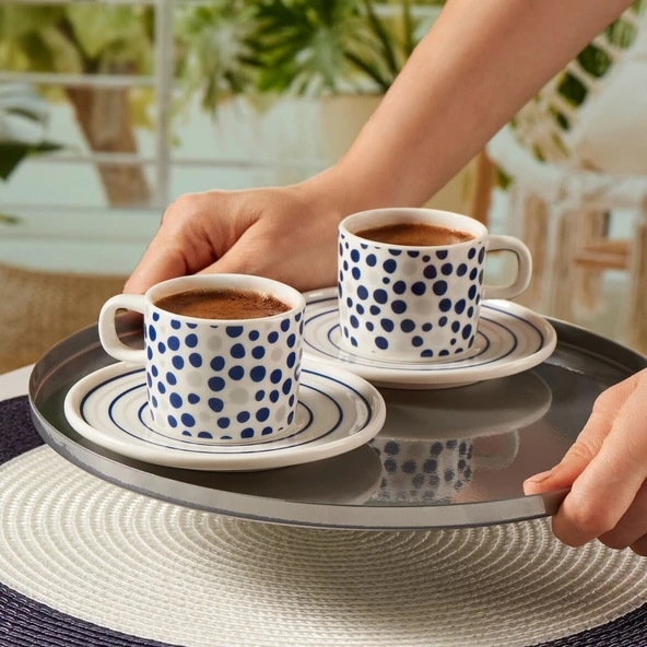 GÜRAL PORSELEN Mental 4 Parça 2 Kişilik Çay Takımı 6561 ürün görseli 1